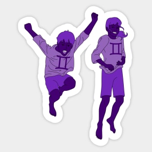 Gemini (Royal Purple) Sticker